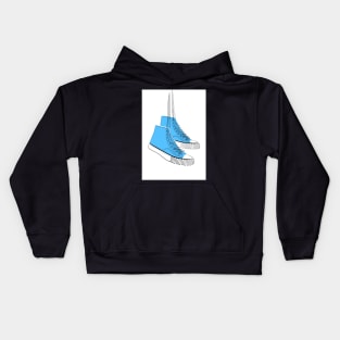 Favourite Shoes ( blue version ) Kids Hoodie